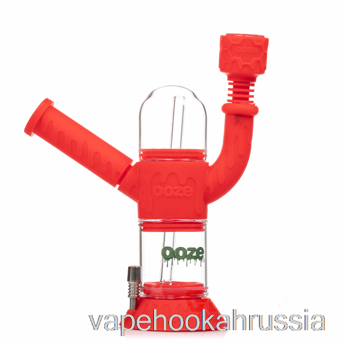 Vape Russia Ooze черепной силиконовый кальян алый (красный)